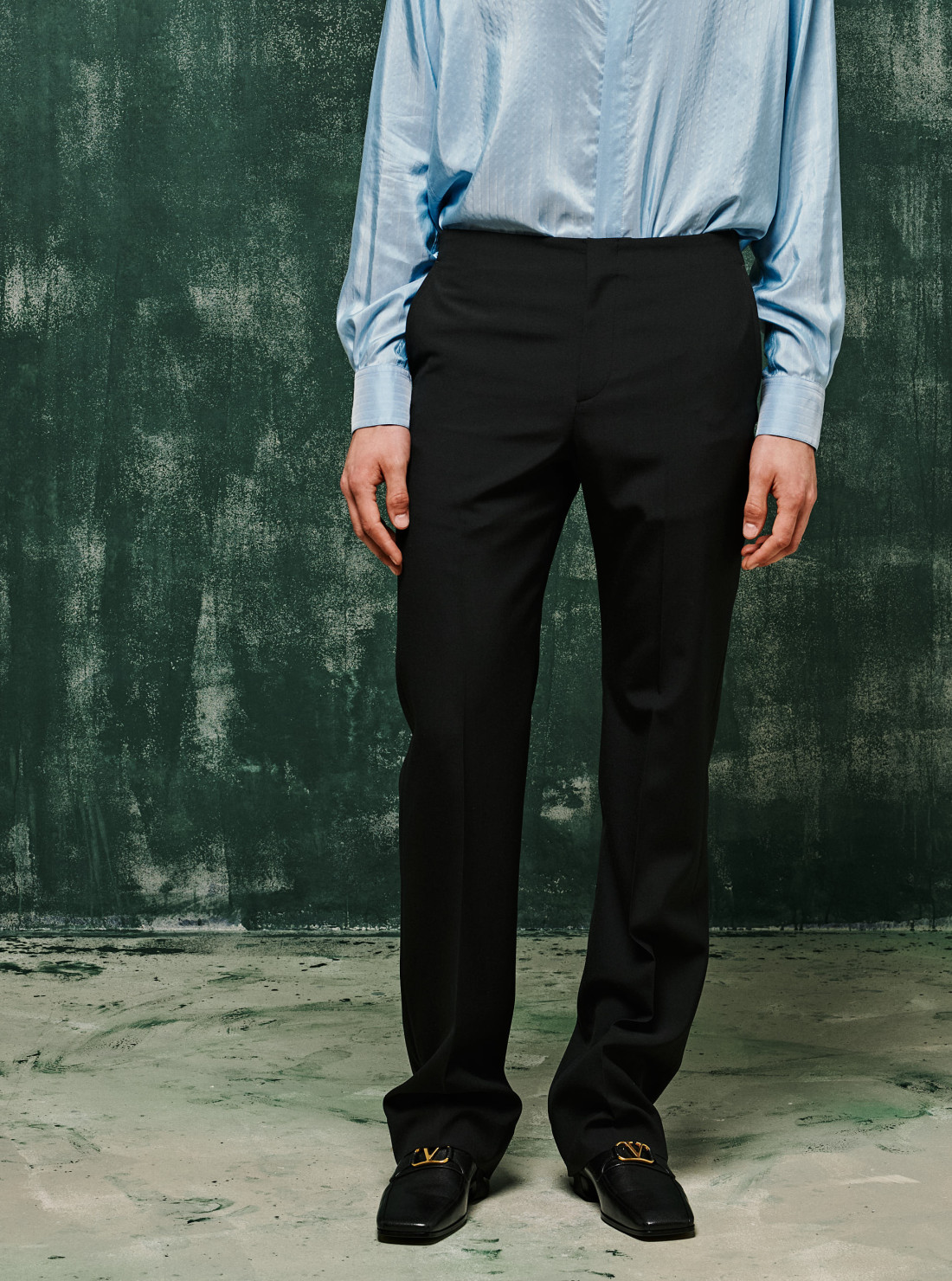 Pantalon En Laine Avec Sous-Pieds...