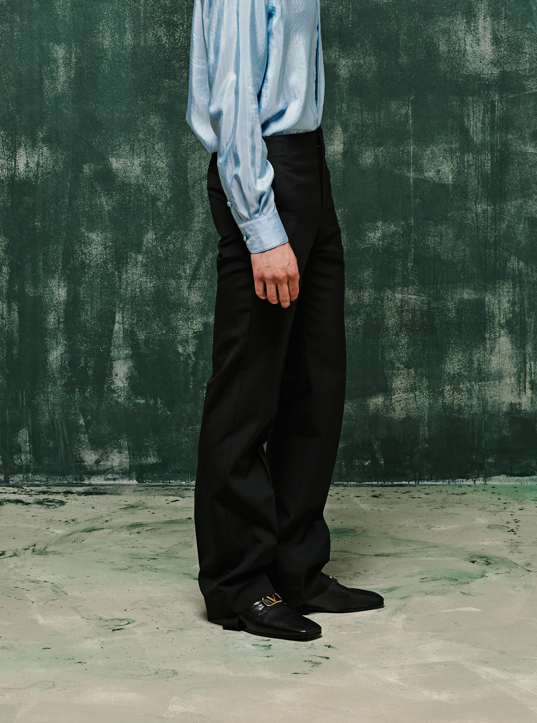 Wool Trousers With Detachable Stirrups