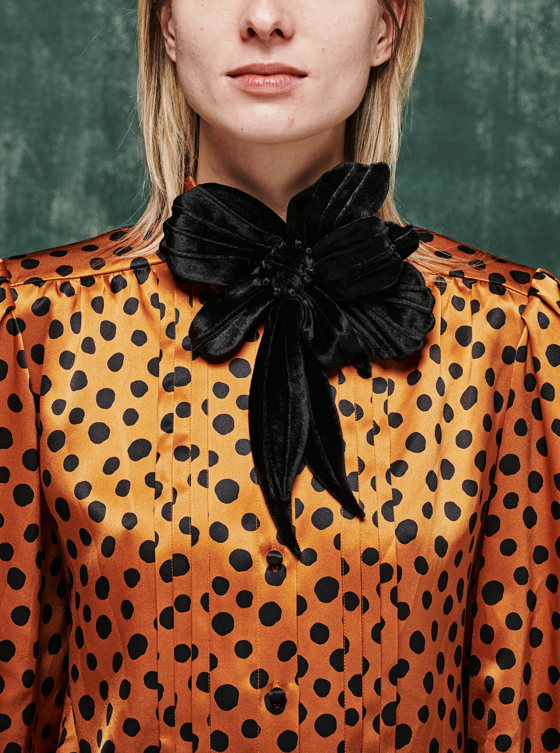 Printed silk shirt