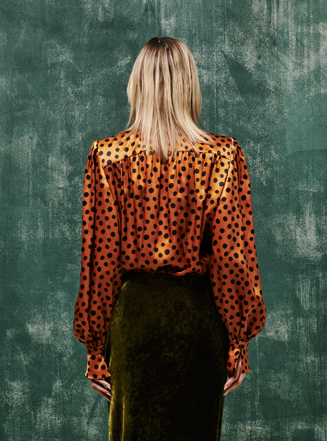 Printed silk shirt