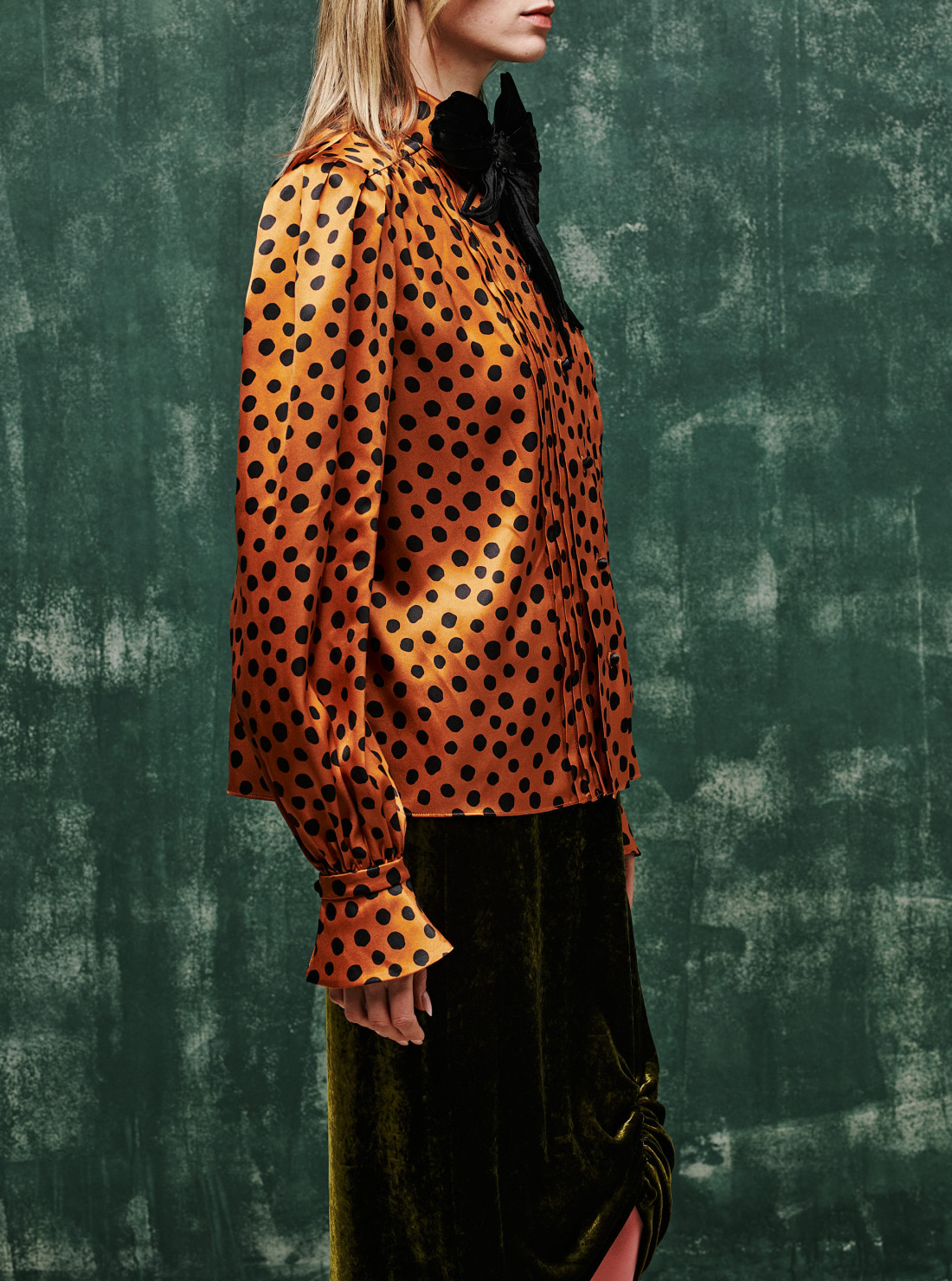 Printed silk shirt