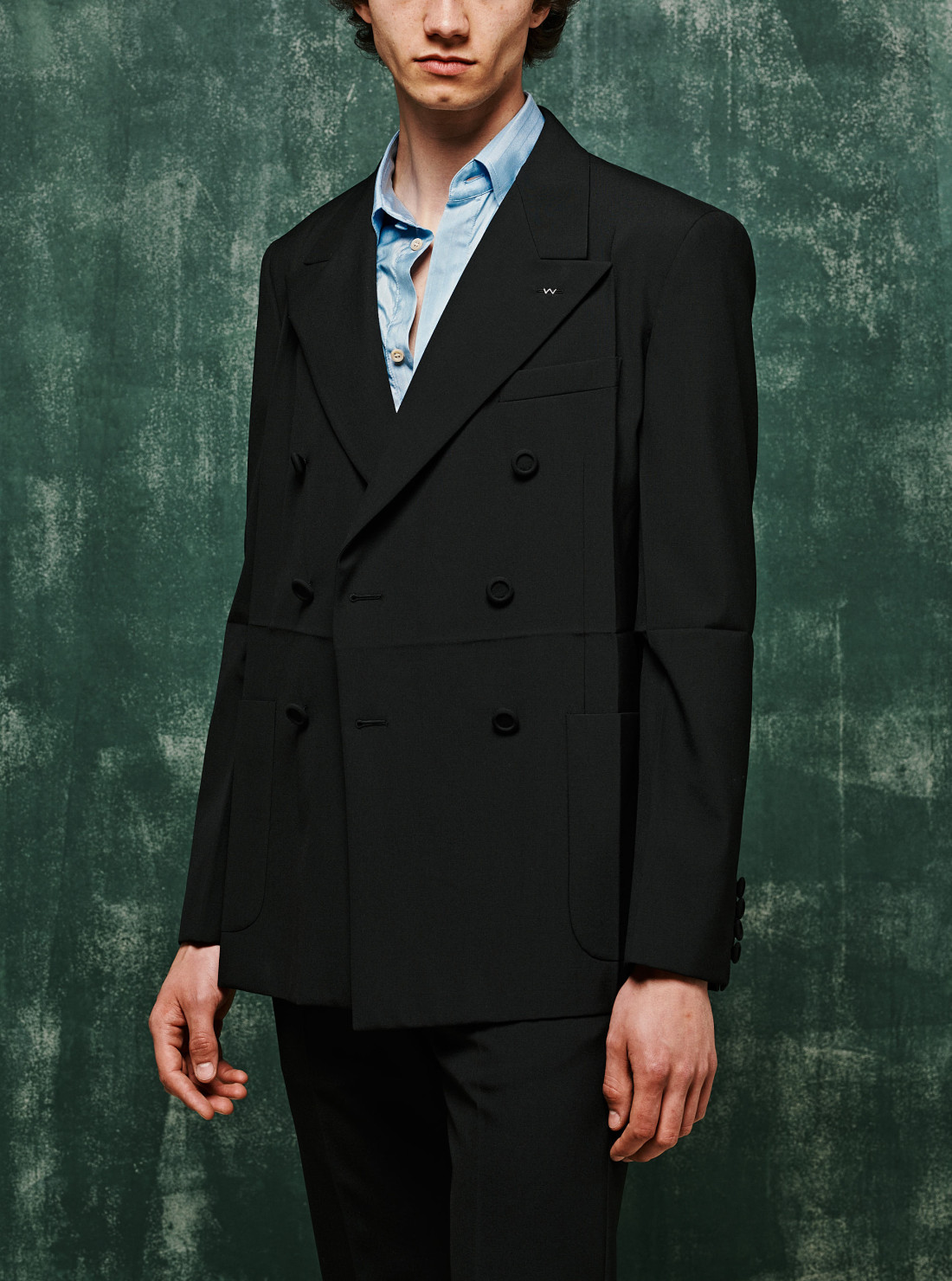 Veste croisée pli marqué
