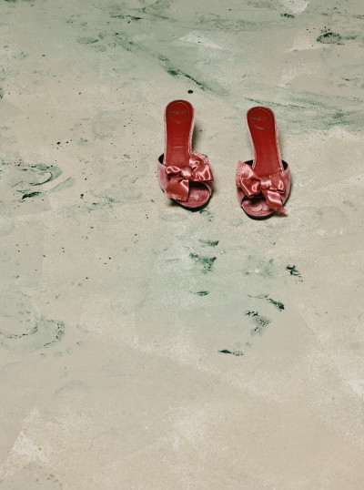 Marie A Velvet Slide Sandal... 2