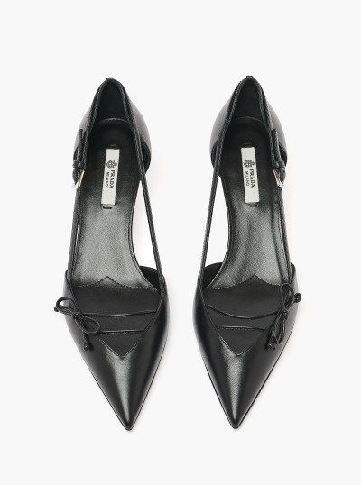 Open-side leather pumps 2