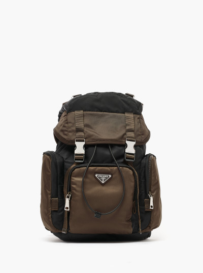 Sac à dos en Re-nylon et cuir