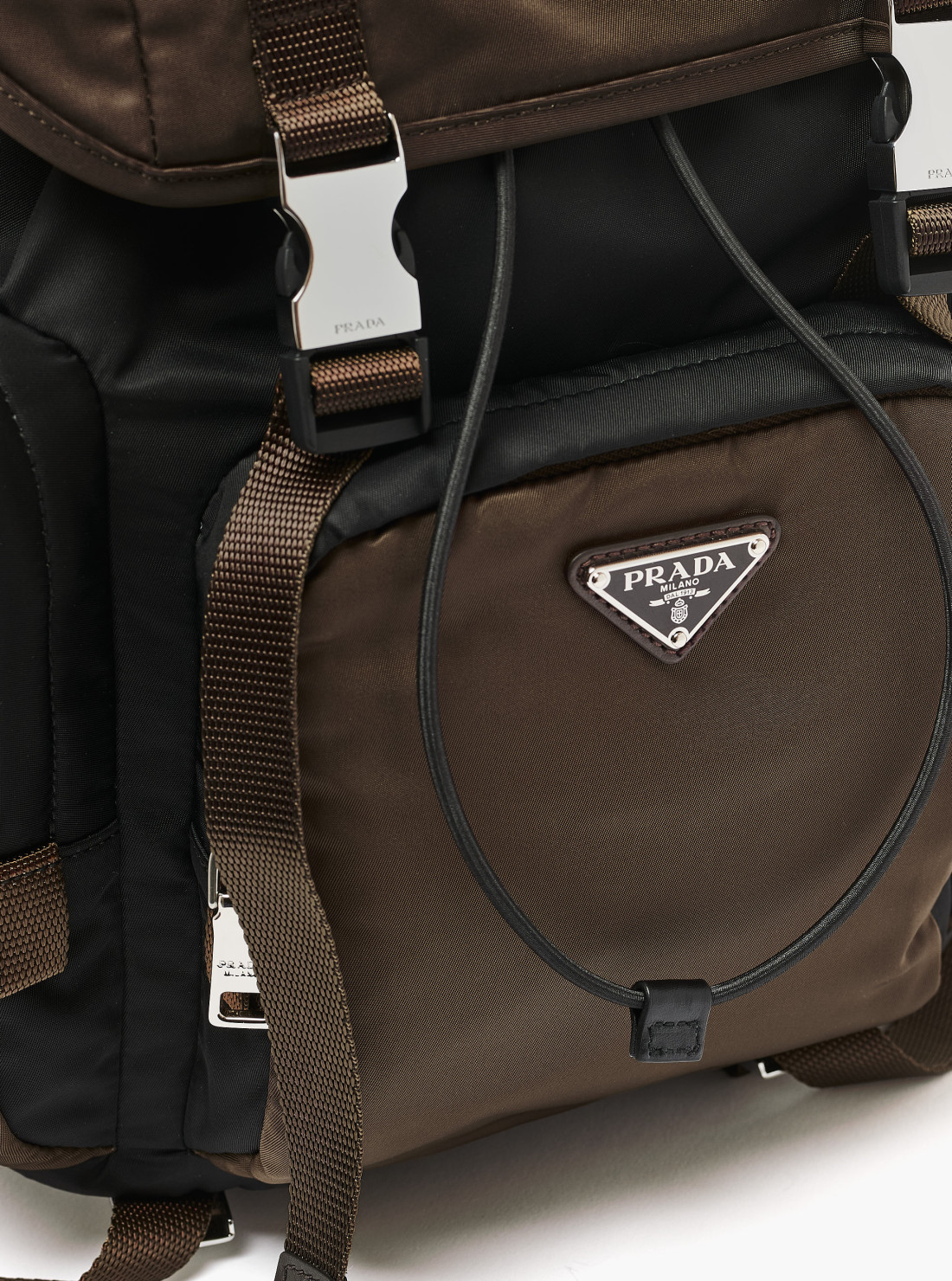 Sac à dos en Re-nylon et cuir