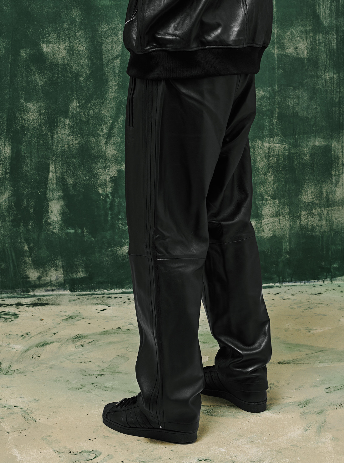 Leather Firebird trackpants A-TYPE