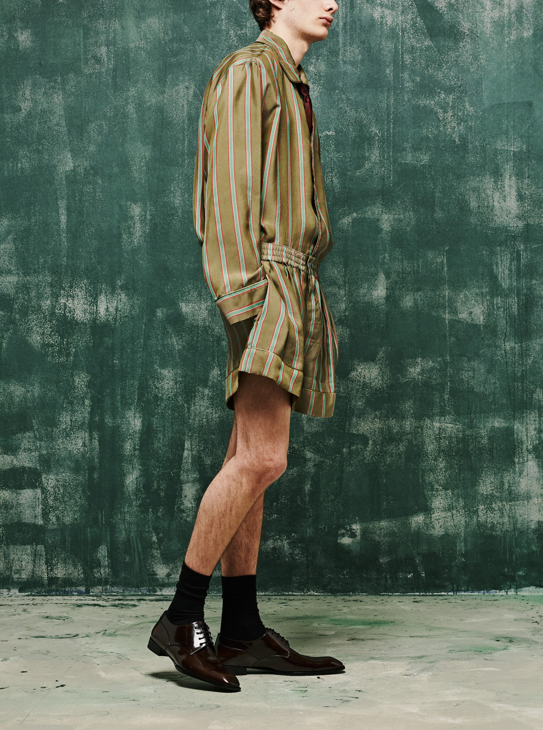 Twill Pajama Shorts