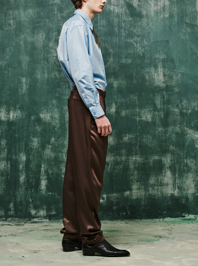 Pantalon Slim En Soie 2