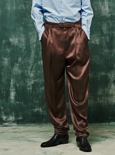 Pantalon Slim En Soie 2