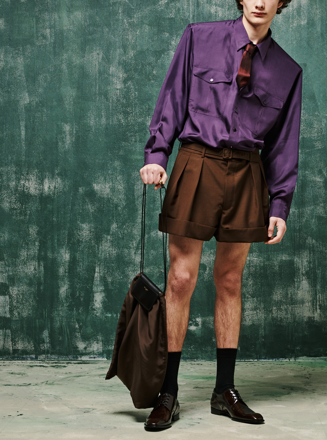 Short En Mohair Et Laine