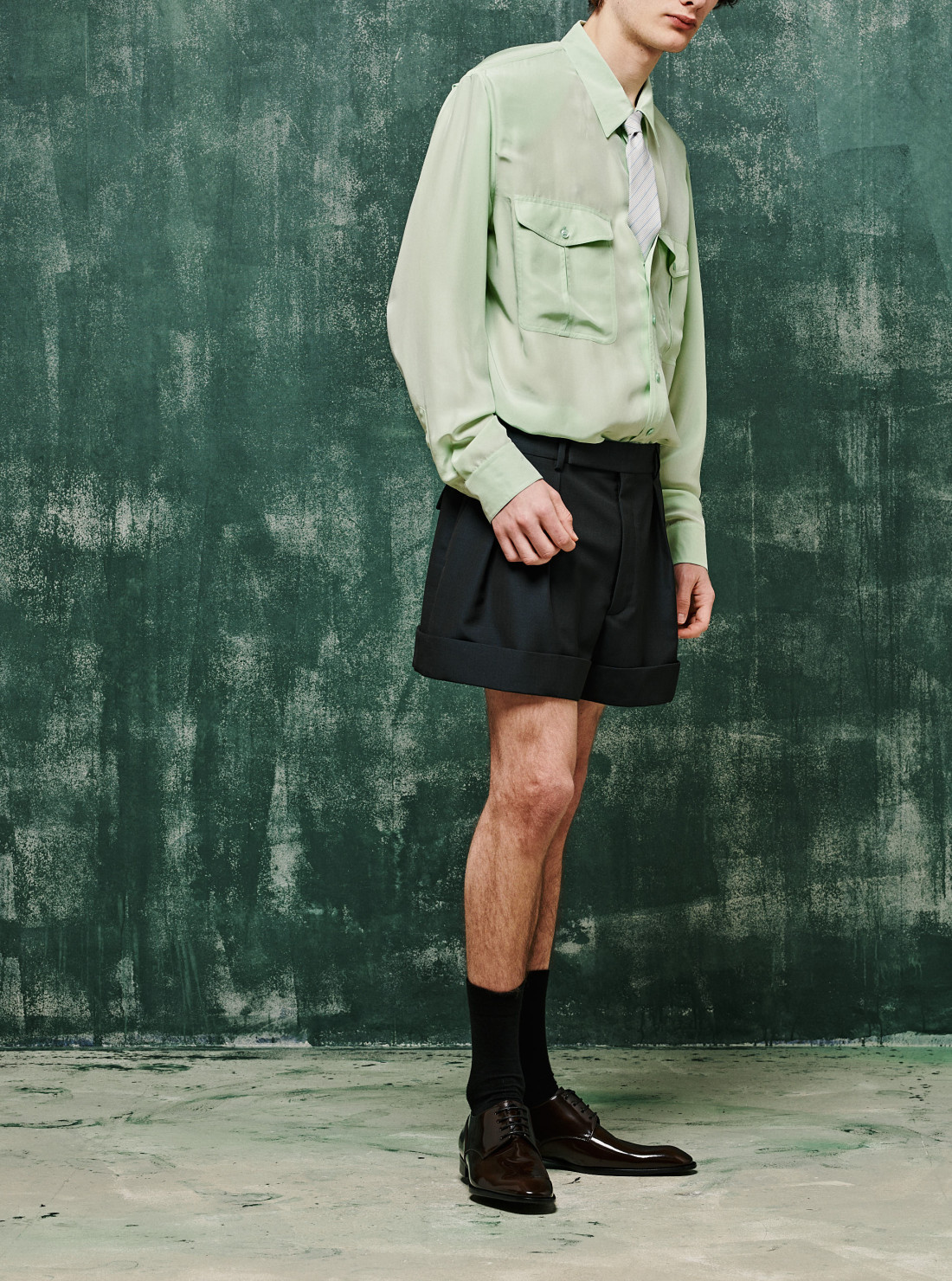 Short En Mohair Et Laine