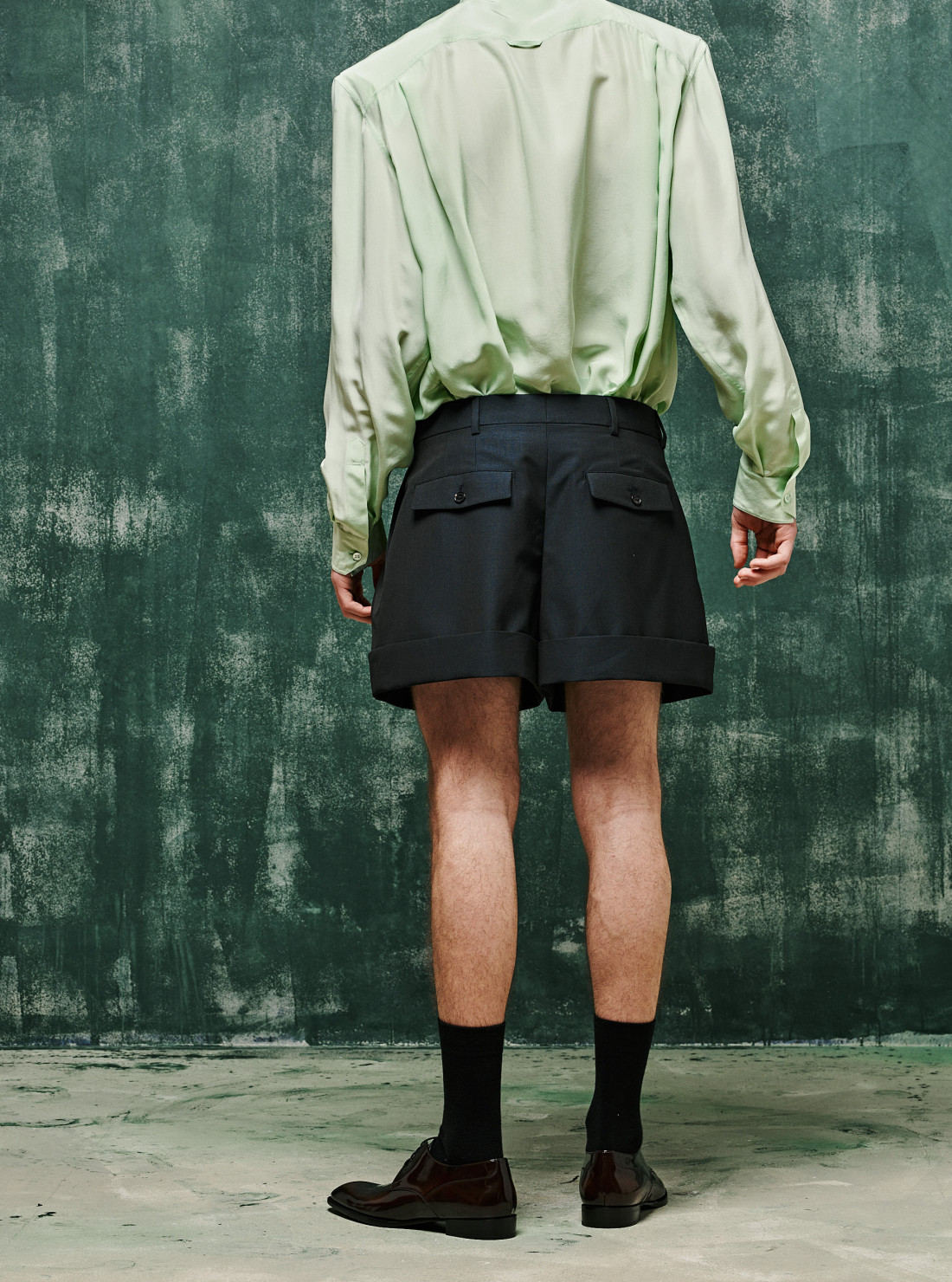 Mohair and Wool Shorts