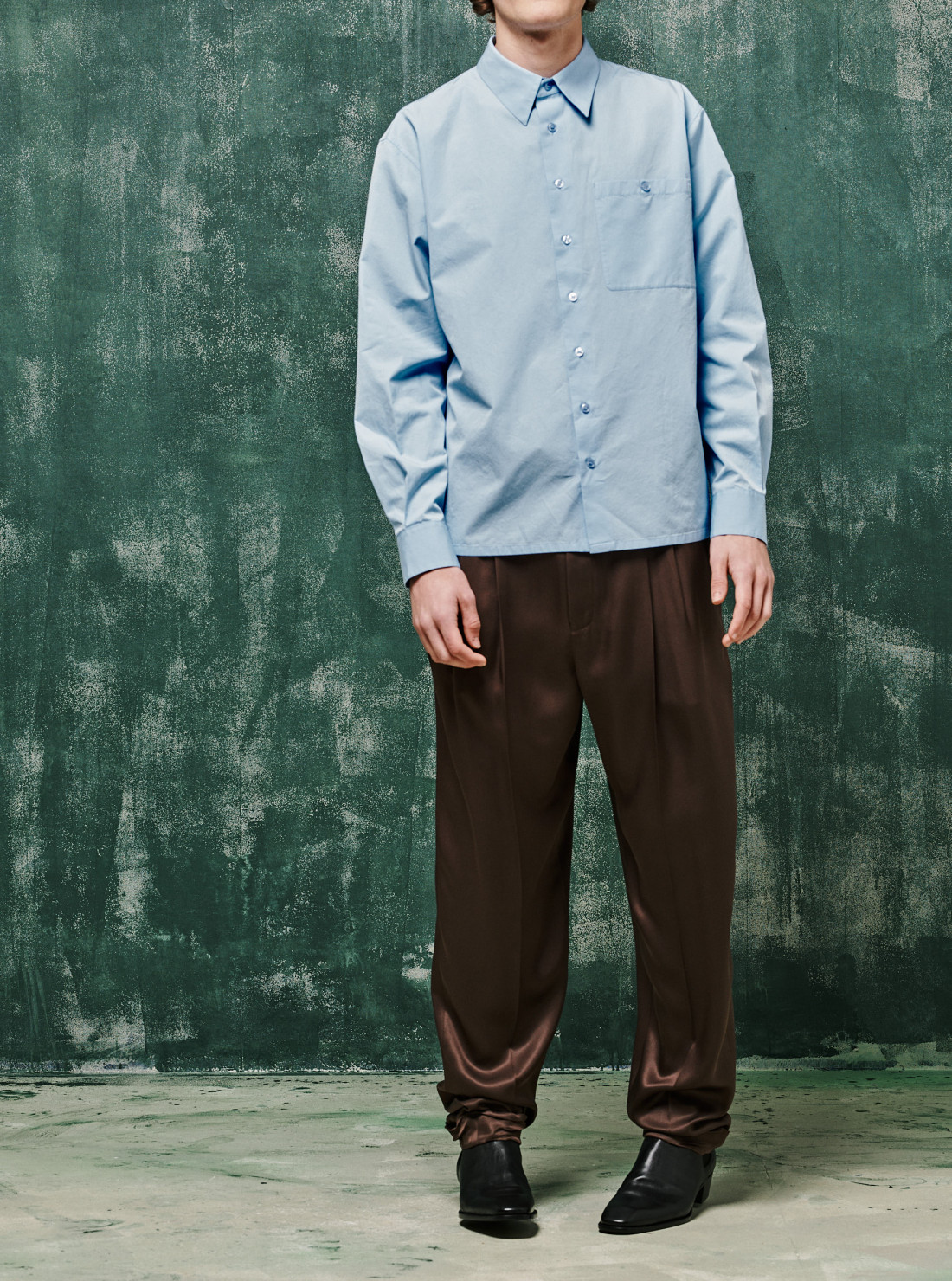 Cotton poplin shirt