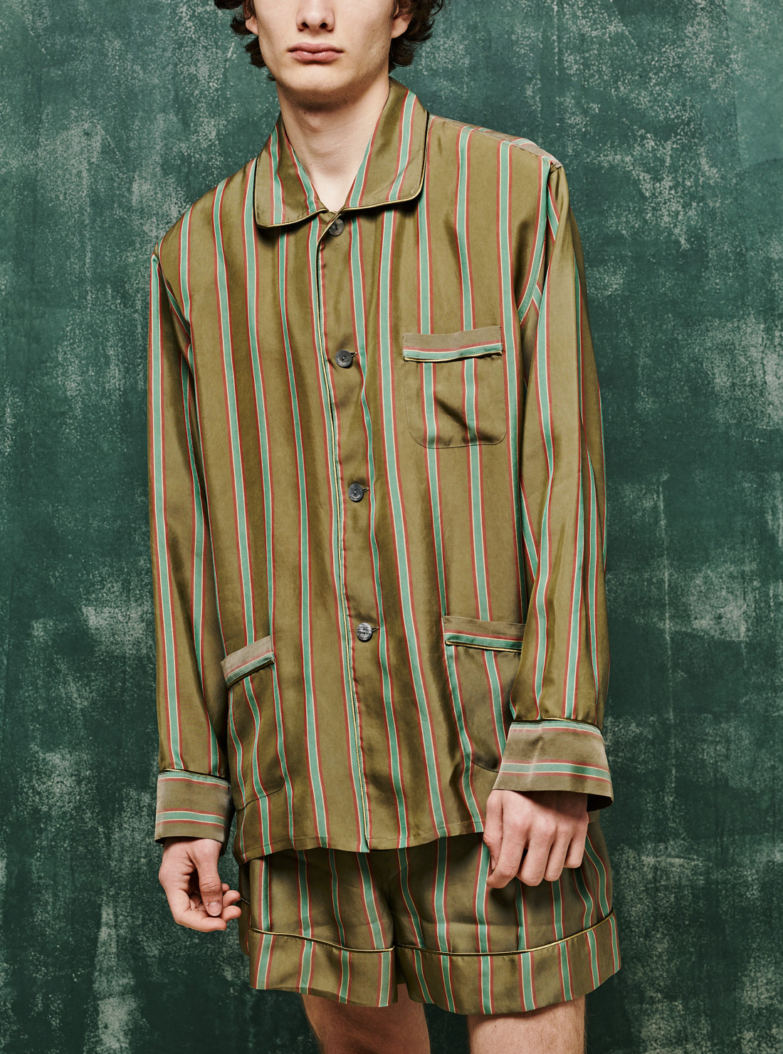 Twill Pajama Top