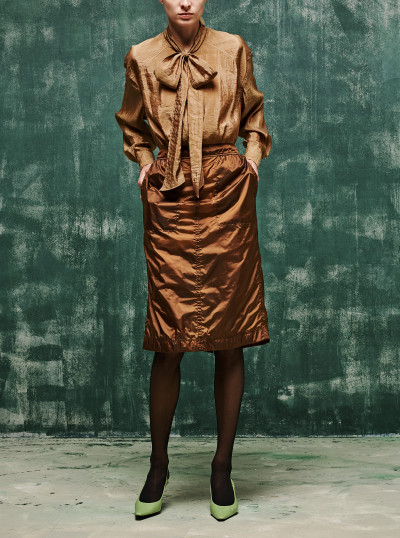Jupe Crayon En Nylon 2