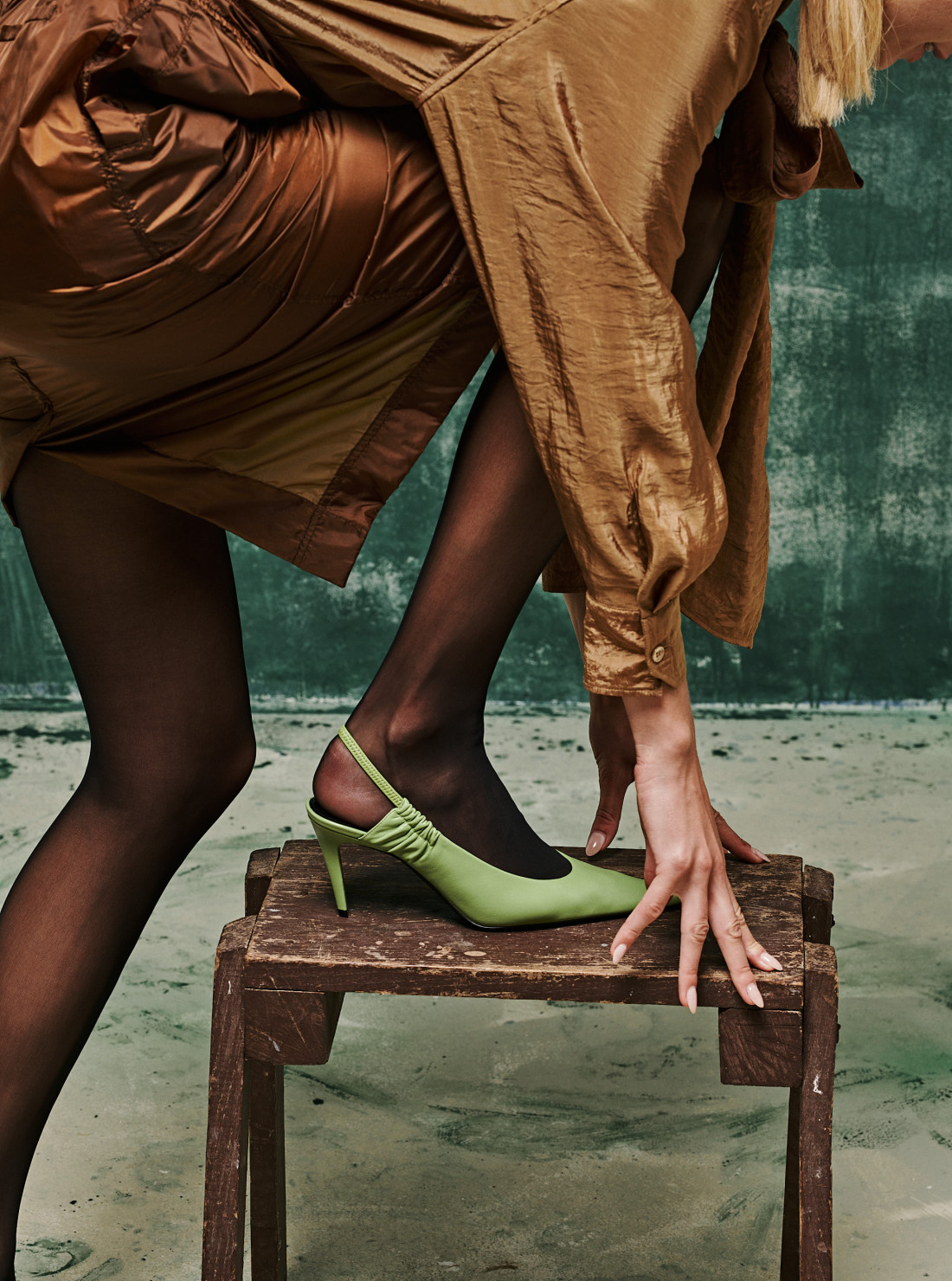 Anne-Marie Leather Slingbacks