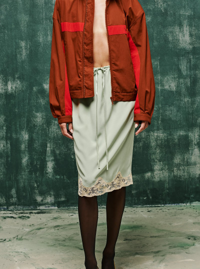 Silk crepe de chine skirt 2