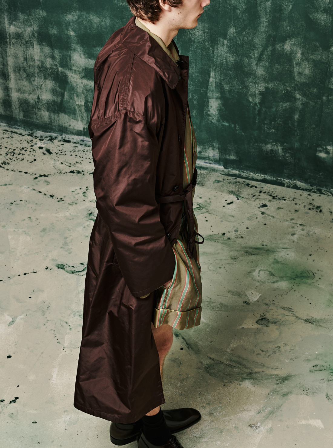 Silk Trench Coat