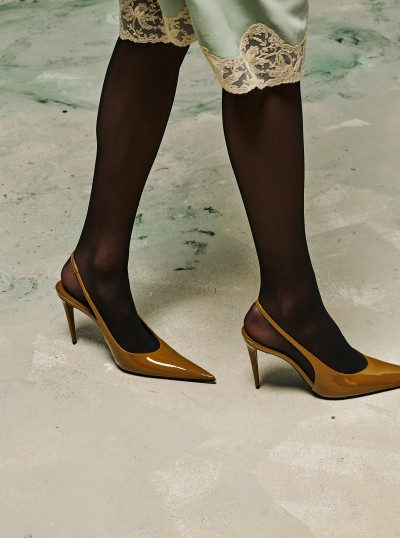 Guermantes Leather Slingbacks 2
