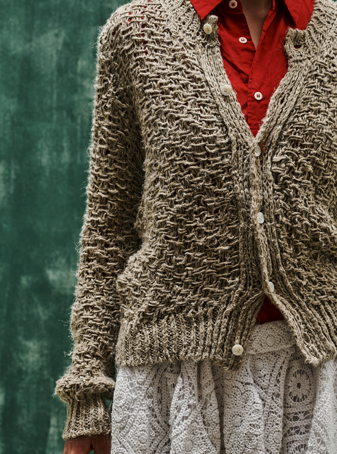 Cardigan en chanvre