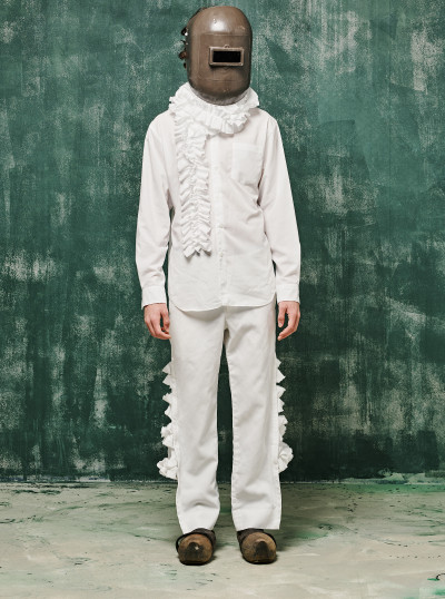 Chemise à volants